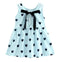JF Sky Blue Heart Printed Frock FD6078D